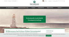 Desktop Screenshot of gruener-fisher.de