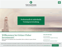 Tablet Screenshot of gruener-fisher.de